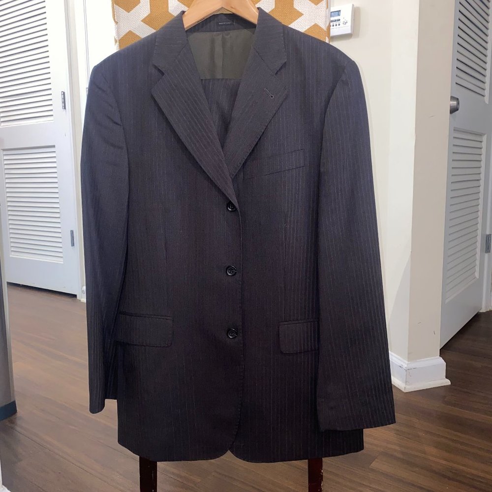 Two men's suits 40r jacket and 33x30 pants
